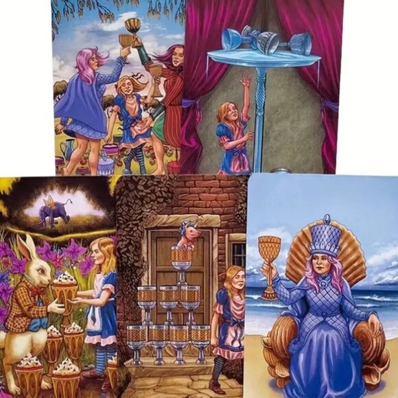 Tarot In Wonderland Tarot Card Deck 78 Cards NWT - Picture 4 of 5